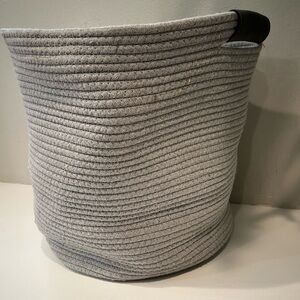 Gray woven basket